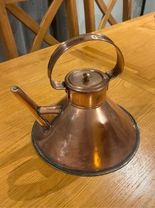 Antique Copper Ships Kettle