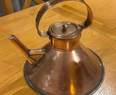Antique Copper Ships Kettle