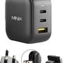 MINIX 66W Turbo 3-Port GaN Wall Charger 2 x USB-C Fast Charging Adapter, 1 x USB-A Quick Charge 3.0, Compatible with Laptop, iPad Pro, iPhone 14 Pro,Max XR XS X SE2 and More (NEO P1) - Boxed! Image 8