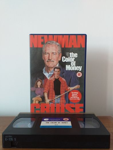 The Colour Of Money BIG BOX VERSION Video Cassette Tape Vhs Pal On A Super High Quality Cassette Tape In Cherry, Mint Condition Next To New