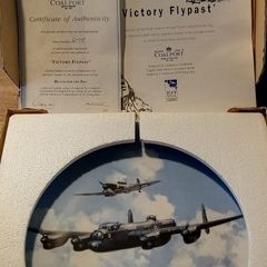 Coalport victory flypast 10" limited plate boxed