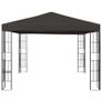 Gazebo with String Lights 3x3 m Anthracite Image 3