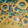 Large and Sunflower Oil Painting by C. R. Benoit Image 4