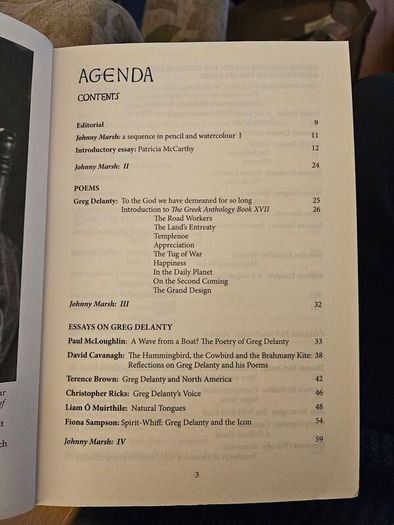 Agenda Literary  Books X 3. Paperback In Good Condition   See Photos For Same.