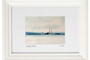 Grey Day, Poolbeg, Dublin. Print by artist Helen Mathews