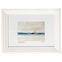 Grey Day, Poolbeg, Dublin. Print by artist Helen Mathews
