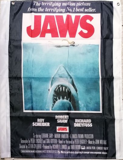 Jaws Movie flag 3ft x 2ft