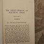 The Development Of Political Ideas.  By F.j.c. Hearnshaw. Revised And Enlarged Edition Hardback 1937 In Good Condition.  See Photos For Same. Image 3