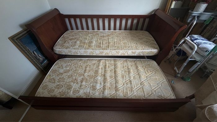 Stunning solid cherry wood bed