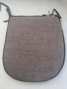 4 pieces Woven Charcoal Kitchen Seat pad