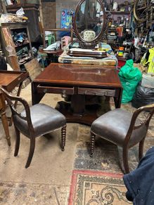 Mahogany sofa table set of 4 Rosewood chairs