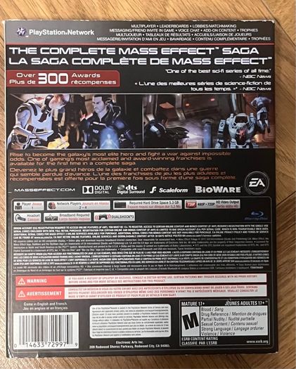 Ps3 Mass Effect Trilogy