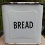 Vintage 1940's enamel bread bin. Image 2