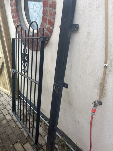 Galvanised steel gate