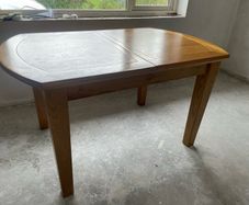 solid oak extendable table