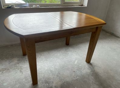 solid oak extendable table