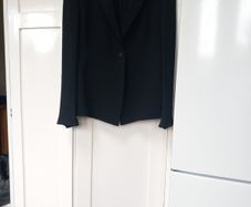 Feraud Black 100% Silk Jacket/Silk Lining F40 D38 UK12