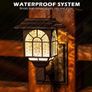 Solar Fence Lights Solar Lights Outdoor Garden LED Solar Powered Outdoor Wall Lights Waterproof Decor for Patio Yard Warm White 2 Pack Image 5