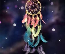 LED Dream Catcher with Lights,Handmade Sweet Indian DreamCatchers,Wedding GIfts, Bedroom Wall Hanging Ornaments Crafts,Decorations (FREE POSTAGE)