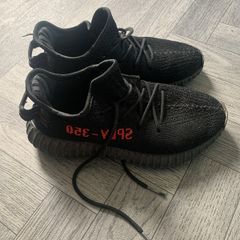 Yeezy 350 red and black uk size 6