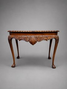 Stunning Carved Mahogany Chippendale Style Console or Side Table