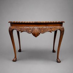 Stunning Carved Mahogany Chippendale Style Console or Side Table