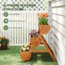 3 Tier Raised Garden Bed Wooden Elevated Planter Box Kit, 66L for Flower, Vegetable, Herb, 65x75x78cm, Brown Image 6