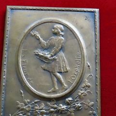 Antique Bronze WW1 1917 - Flower of the Orphan's Medal - 79 grams