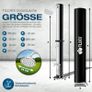 Outdoor Solar Heated Shower, 20L Poolside Shower Kit with 2 Shower Head and Foot Shower Tap, Handheld/Hanging Two Modes Fast Assembly W/ Pre-Drilled Hole for Outdoor Backyard Poolside Beach Spa Image 3