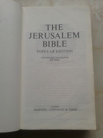 The Jerusalem Bible