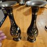 3 X Pairs Of Vases. Porcelain And Metal All In Good Condition. See Photos For Same. Image 5
