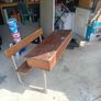Antique School Desk Image 3