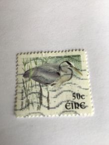 Irish stamp - Grey Heron