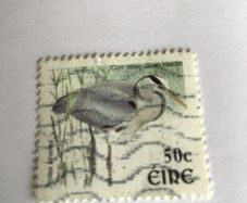 Irish stamp - Grey Heron
