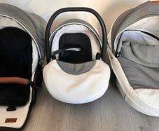 Verdi baby carseat, carrycot and versatile pushchair seat