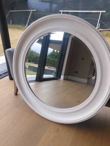 Mirror - Neptune Buckingham Round Mirror 100cm, excellent condition