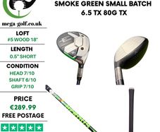 Callaway Elyte #5 Wood 18 Degree / Hzrdus Smoke Green Small Batch 6.5 Tx 80g TX
