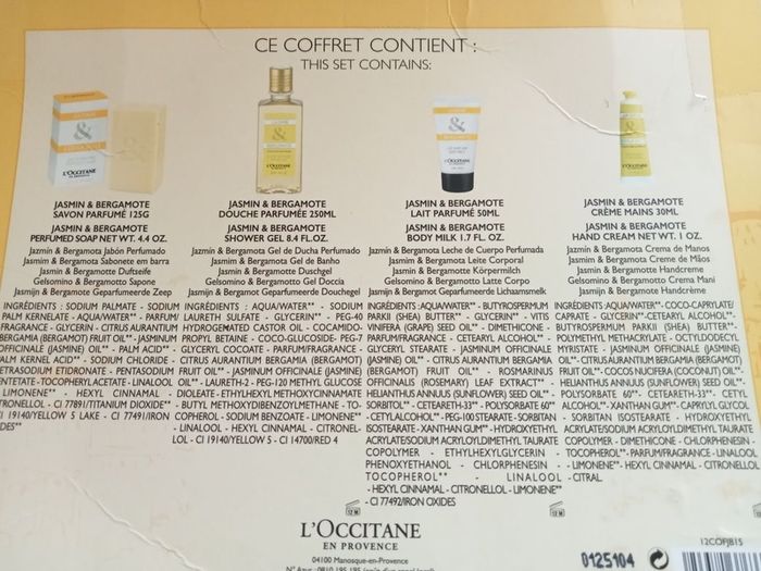 Loccitane Jasmin & Bergamote Set