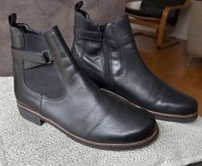 Gabor ankle boots - black leather