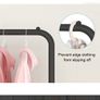 Coat Rack Garment Rack Free-standing Clothes Hanger with Top Rod Clothes Shelves Storage Wardrobe Hanger Floor Cloth Drying Rack Image 5