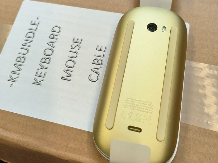 Apple Magic Keyboard with Touch ID A3118 + Magic Mouse A3208 + Cable GENUINE (Brand New/ Type C) Gold