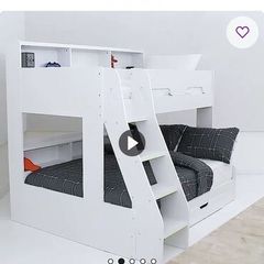 Vedika triple Bunk bed with shelves