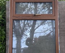 golden oak pvc window