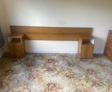 Vintage 70's Headboard with Lockers