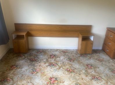 Vintage 70's Headboard with Lockers
