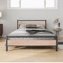 4ft6 Double Bed Frames with Wood Headboard Heavy D Image 6