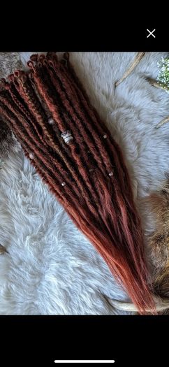 Set of 50 SE synthetic dreads braids Single ended dreads