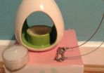 Candle in white China Hanging  Lantern