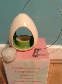 Candle in white China Hanging  Lantern