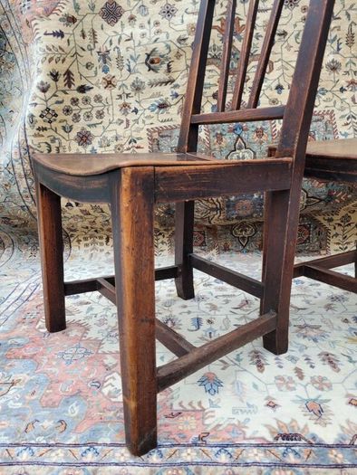 Pair of antique oak chairs circa 1800